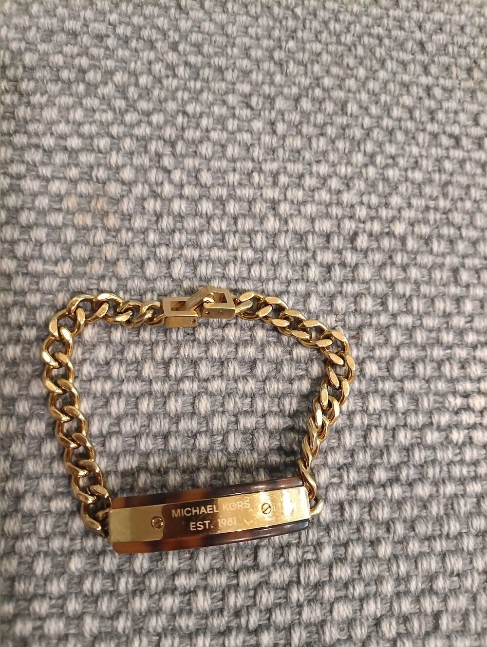 Michael Kors Gold-Tone Chain ID Bracelet